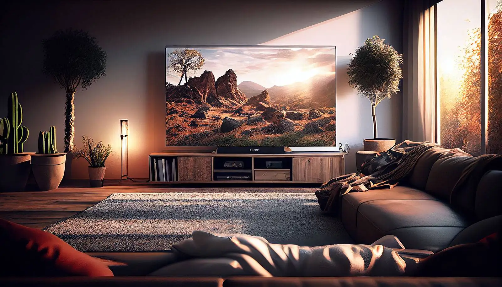 modern-home-interior-with-comfortable-sofa-window-generative-ai